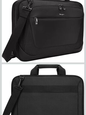 Targus Black Professional Laptop Briefcase with Shoulder Strap